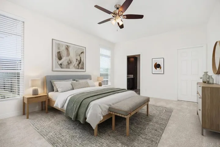 Primary Bedroom virtually staged