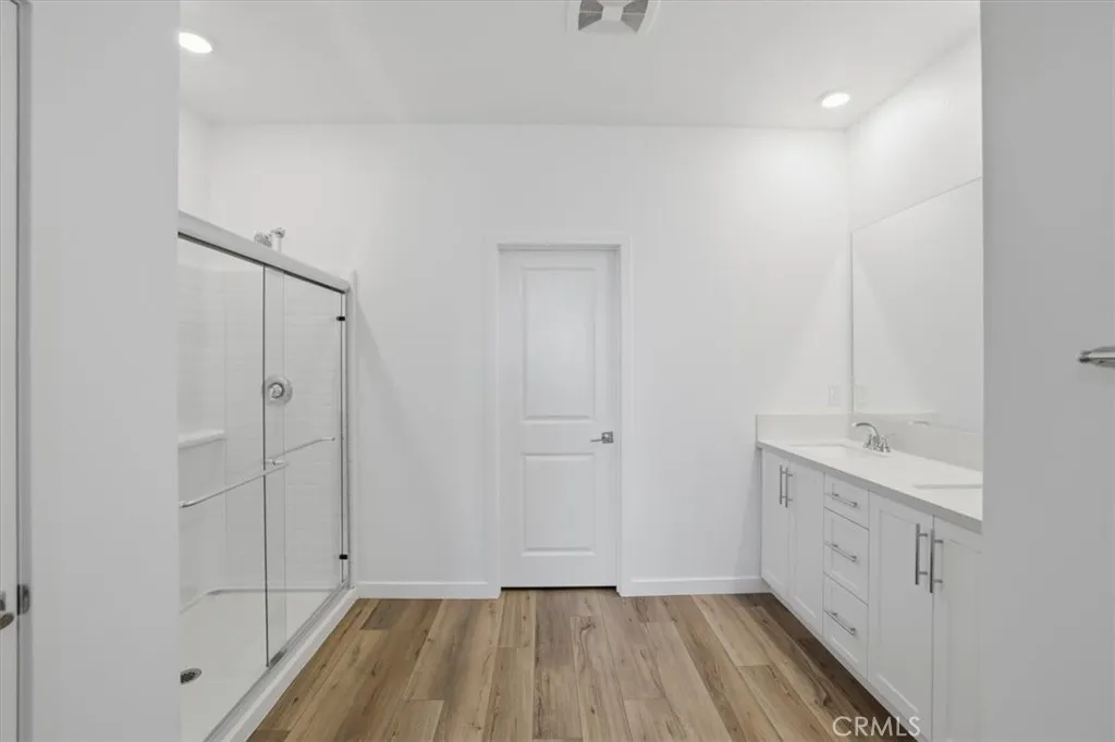 3rd Level Primary Suite Ensuite Bathroom with walk-in shower