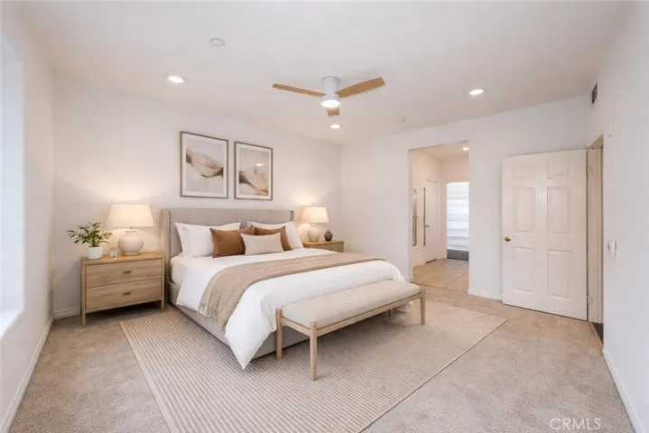 Digitally Staged - Primary Bedroom