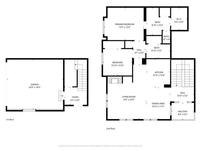Floorplan - Dimensions are approximate.