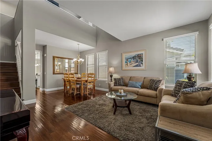 This shot is taken inside the front door as you walk into the formal living room and dining room.