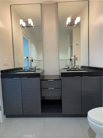 Master Bath dual sinks.