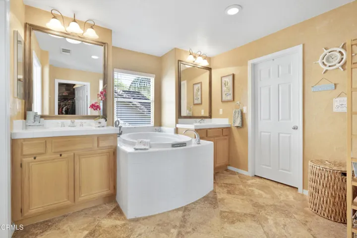Primary bath view to 2nd walk-in closet