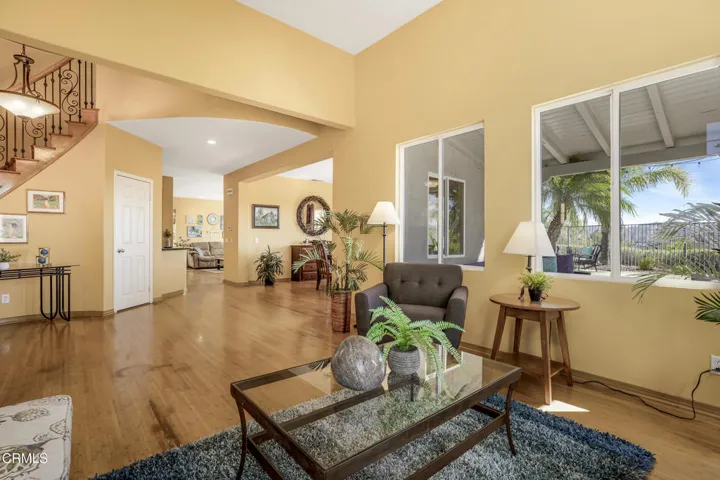 View from living toom toward dining room