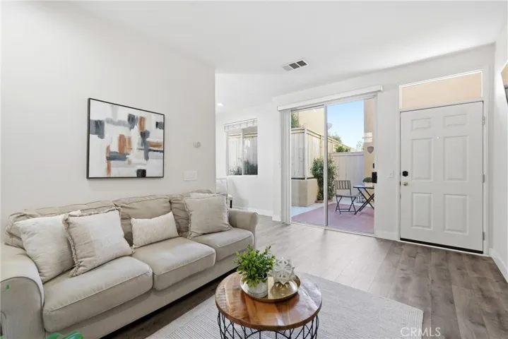 Light-filled living toom.