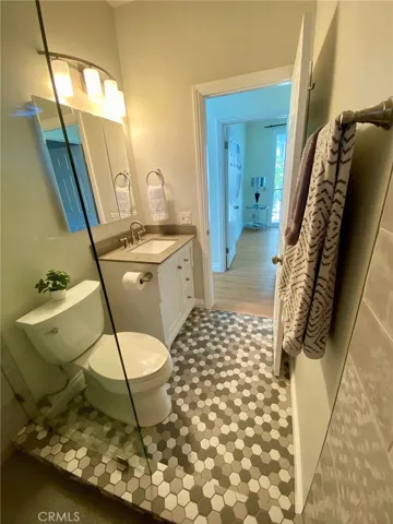 upstairs bathroom.