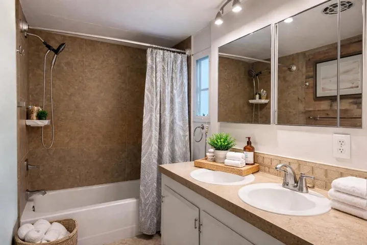 AI Staged Guest Bathroom