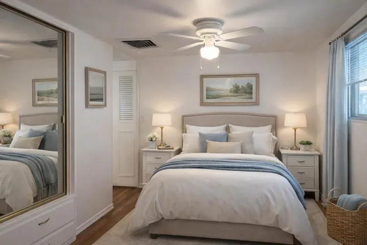 AI Staged Bedroom