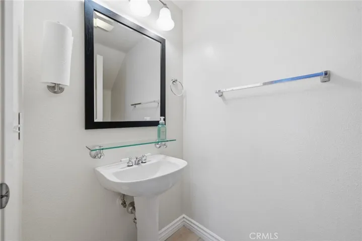Half-bath downstairs.