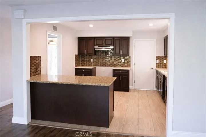 Kitchen view from Living Room