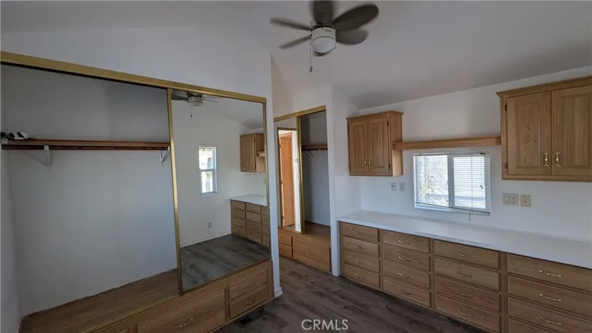 Ample closet space.