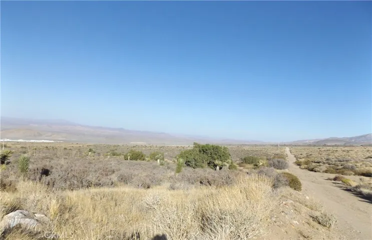 Photo is of property, looking down Tranquility Lane (when road is graded, not current state)