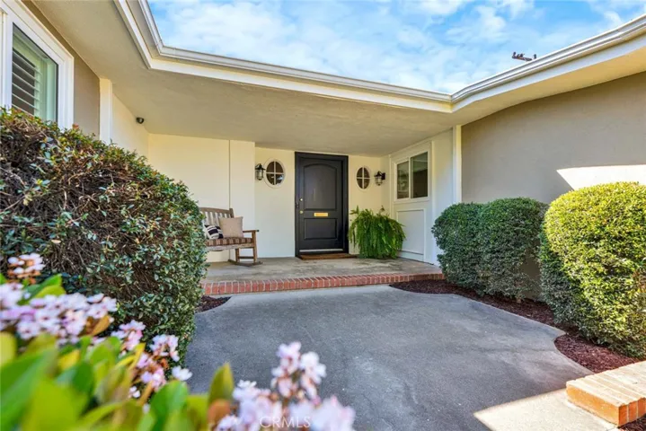 Inviting covered front porch