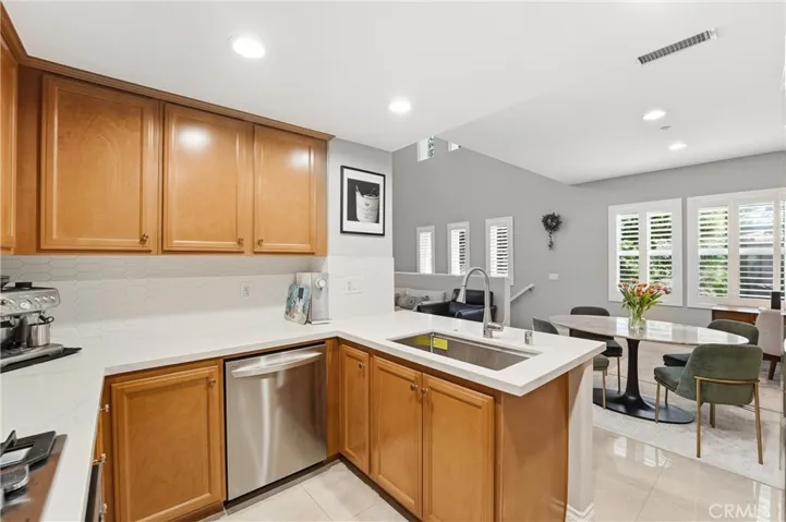 Remodeled kitchen with newer appliances