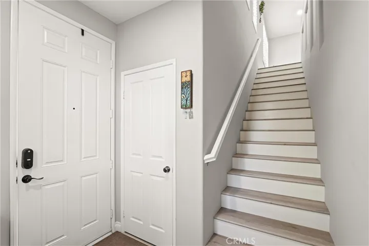 Stairs leading to the main level