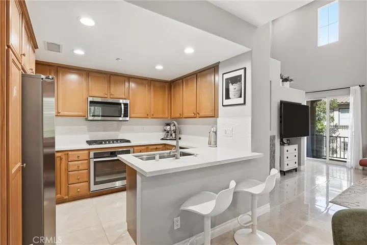 Remodeled kitchen with newer appliances