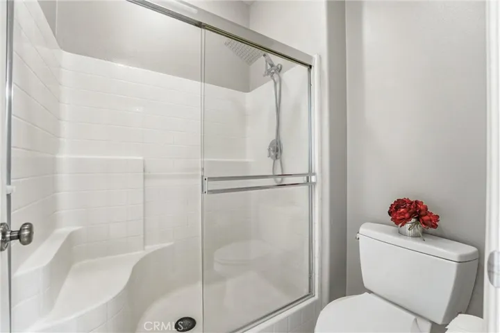 Primary bathroom with walk-in shower