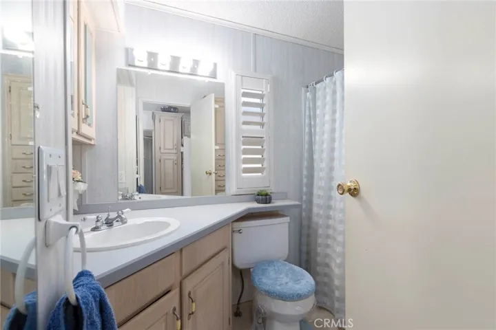 Spacious Bathroom with oversized vanity.