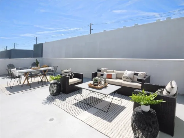 Upstairs patio