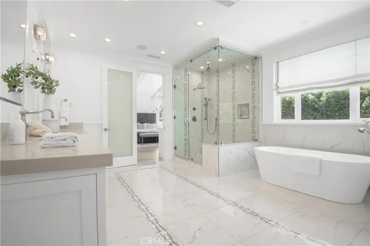 Elegant primary bathroom
