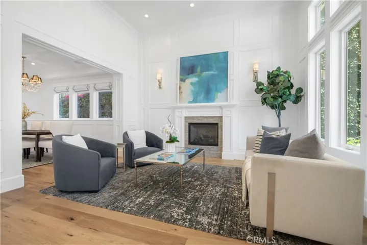 Living room open to Dining room