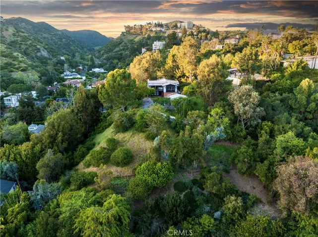 The Lot looking North at Sunset.