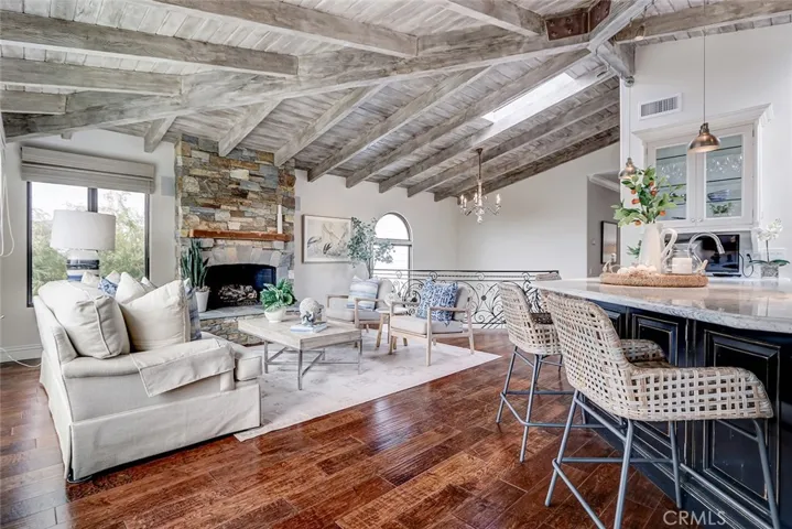 Ideal for entertaining with this spacious great room and soaring ceilings.