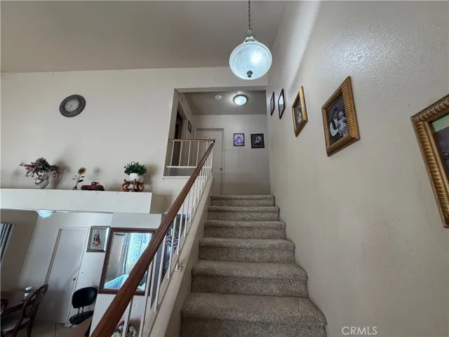 Stairwell to upstairs bedrooms