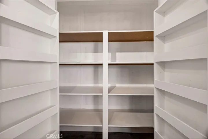 Pantry shelving.