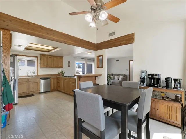Dining Area Open To Kitchen