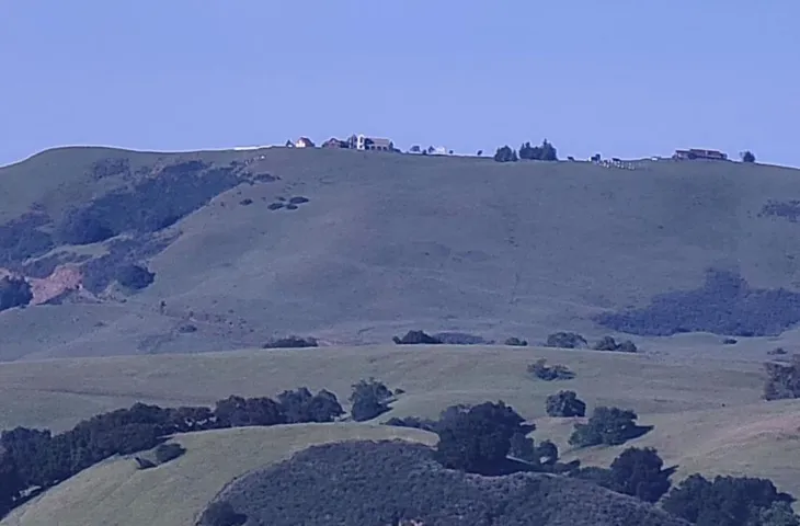 Scenic views from the back of the property of the Diablo Mountain Range.