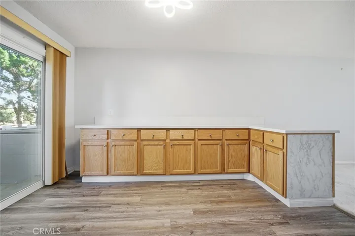 Dining Space with more cabinet space.