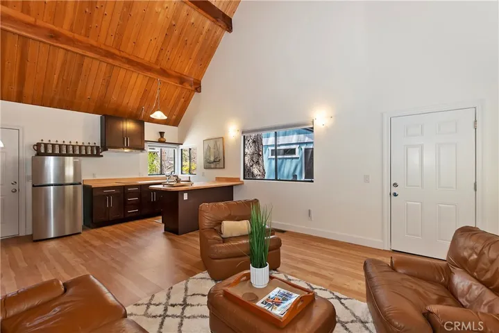 Overview of Kitchen and living area