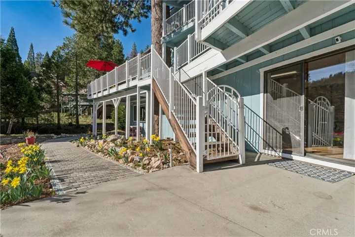 walkways line the property