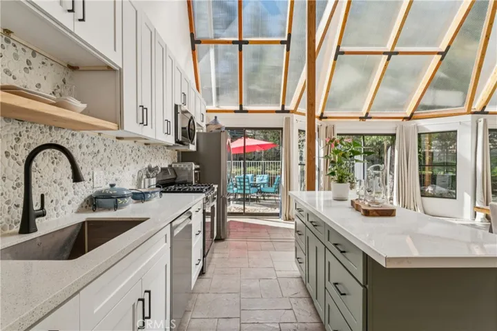Newly completed kitchen