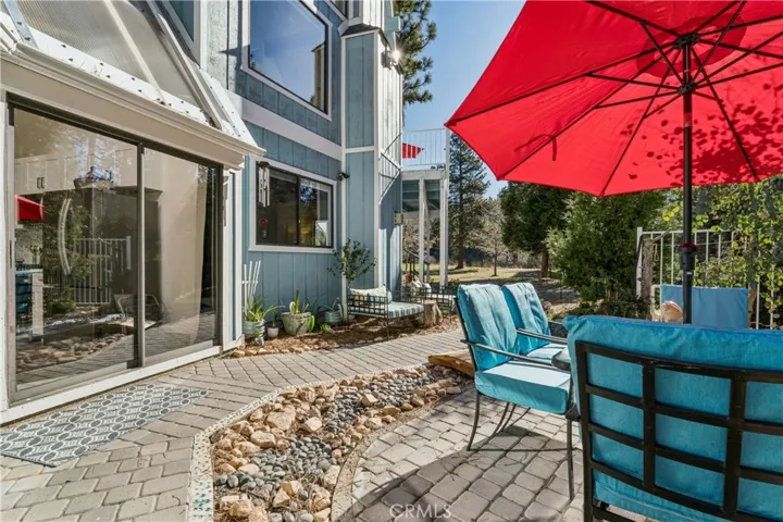 Outdoor space from the recreation room