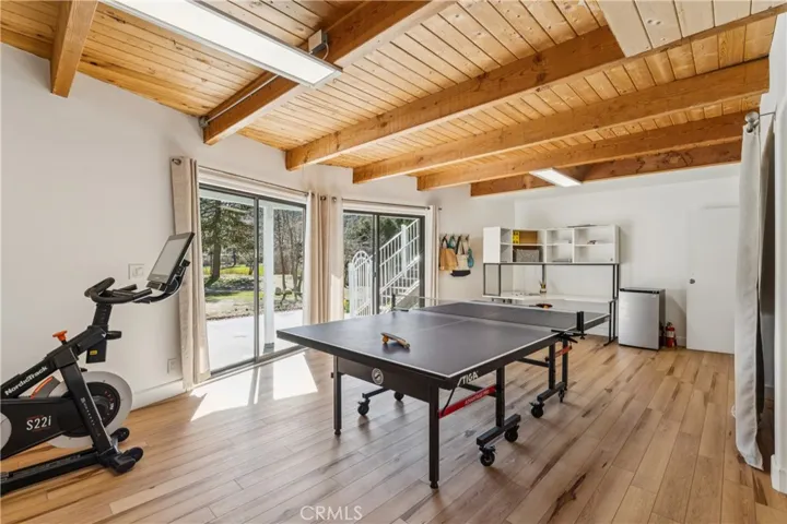 Ping pong entertainment area