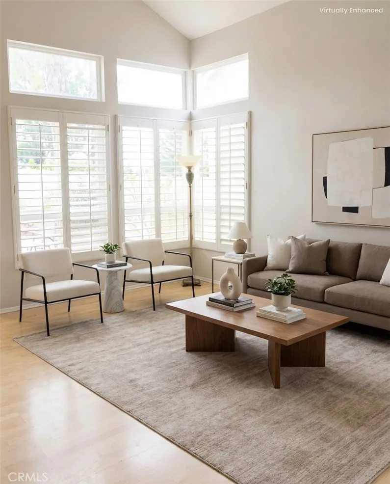 Virtually enhanced Formal Living Room