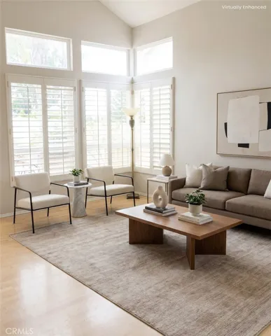 Virtually enhanced Formal Living Room