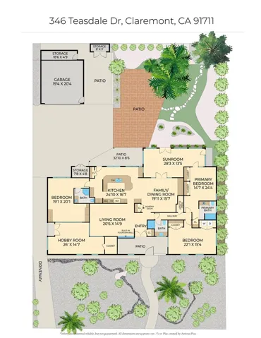 346 Teasdale Drive, Claremont, California 91711