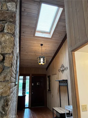 Skylight entry.