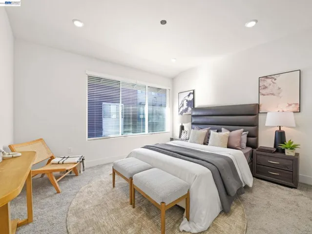 Master bedroom with walk in closet