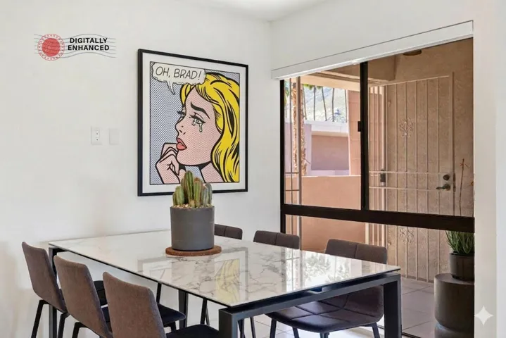 Dining Area Digitally Enhanced Image