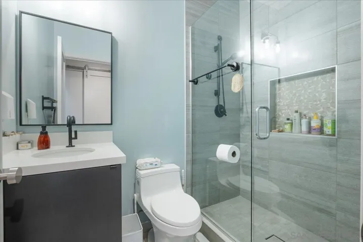 Full bathroom located on entry level