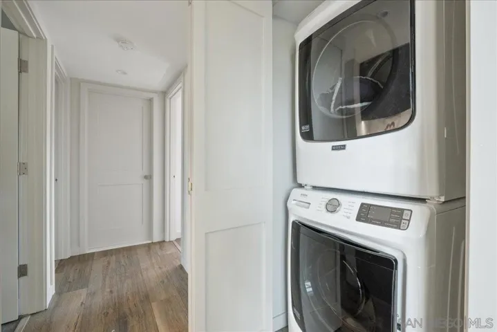 Laundry closet located on 2nd level