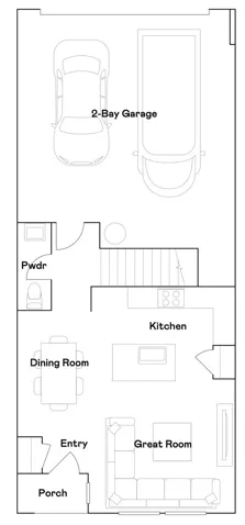Residence 1 - level 1 floorplan