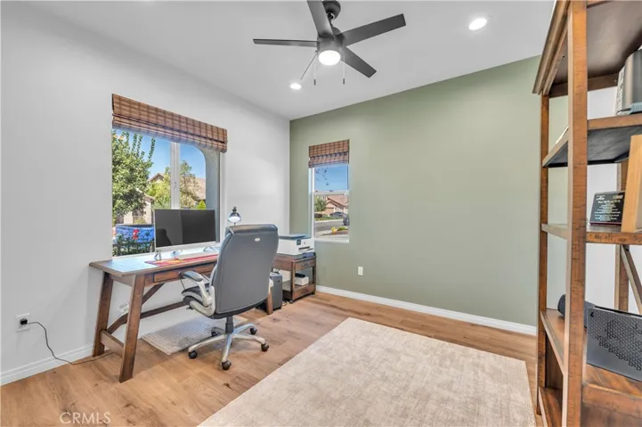 main floor bedroom used as an office #3