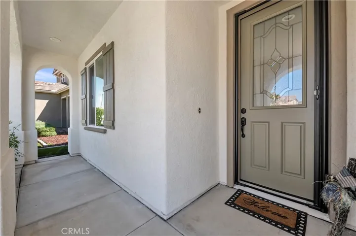 Covered porch entry
