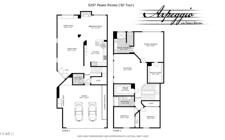 Floorplan-Arpeggio-5297 Paseo Ricoso