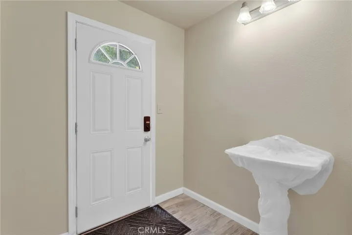 Convenient cabana-style bathroom with direct access, ideal for use from outdoor areas and everyday functionality